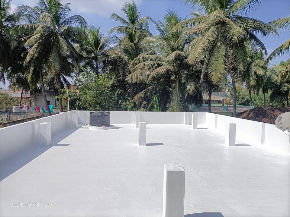 Professional terrace and roof waterproofing work by SS Projects Nalgonda